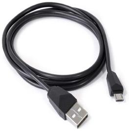 Cabo Micro Usb 1 M One Size Black