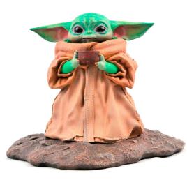 A Figura Mandaloriana De Star Wars Premier Collection The Child Soup 17 Cm One Size Brown / Green