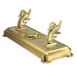 Suporte Para Varinha Hufflepuff Harry Potter One Size Gold