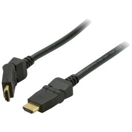 Hdmi Rotator Type 3.0 M High Speed Cable With Ethernet One Size Black