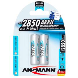 1x2 2850 Mignon Aa 2650mah Recarregável 2850 Mignon Aa 2650mah Baterias One Size Silver