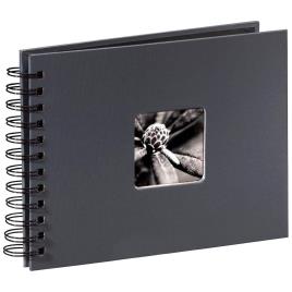 Hama Fine Art Spiral 24x17 Cm 50 Black Pages One Size Grey