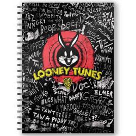 Uma Looney Tunes Bugs Bunny 5 Caderno 3d One Size Black / White / Red