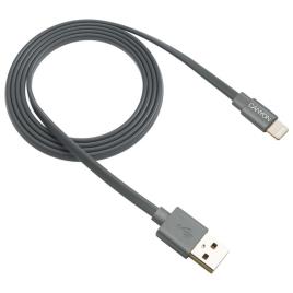 Flat Cable Mfi Usb To Lightning Apple Certified One Size Dark Grey