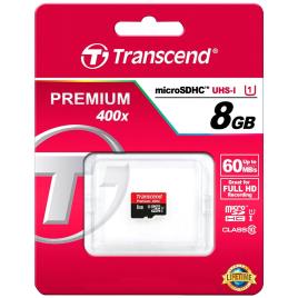 Transcend Cartão Memória Micro Sdhc 8gb Class 10 Uhs-i 400x One Size Black