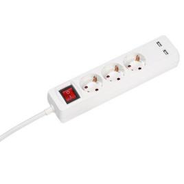 Extensão Elétrica 39613 3 Outlets Com 2xusb-a One Size White