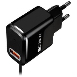 Ac 1x Usb Charger With Surge Protection And Micro Usb Connector With Smart Ic One Size Black