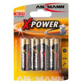 Ansmann X-power Aa 4 Units One Size Black