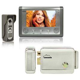 Intercomunicador De Vídeo Com Tela Lcd Silvercloud House 715 7´´ + Silvercloud Yr300 One Size Grey / Silver