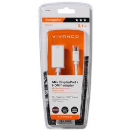 Vivanco Mini Display Adapter Hdmi To Mini Dp One Size White