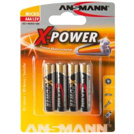 Ansmann X-power Aaa 4 Units One Size Black