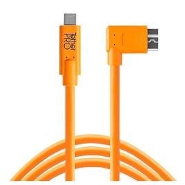 Tether Tools Usb-c To 3.0 Micro-b Right Angle 4.60 M One Size Orange