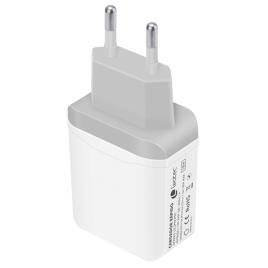 Smartphone Charger With Fast Charge 18w 3a One Size White