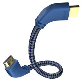 Premium Hdmi Cable With Ethernet 90º Angled 2.0 M One Size Blue