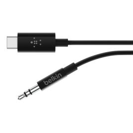Belkin Rockstar Audio Usb-c M To Miniconector Stereo M 183cm One Size Black