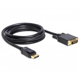 Delock Para Cabo Dvi-d Displayport 2 M One Size Black