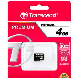 Transcend Cartão Memória Micro Sdhc 4gb Class 10 One Size Multicolor