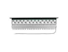 24 Port Cat6a Patch Panel One Size Silver