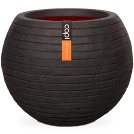 Capi Vaso redondo Nature Row 62x48 cm preto KBLRO271