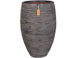 Vaso CAPI Nature Rib Elegant Deluxe (Cinzento - Plástico - 40x60 cm)