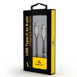 Gembird Usb-c Para Cabo Lightning Cc-usb2pd18-cm8pm-1m 1 M One Size Black / Gold