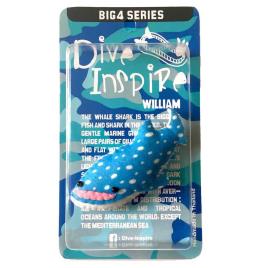 Dive Inspire Ímã Do Tubarão-baleia William One Size Blue / White