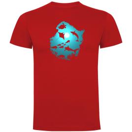 Kruskis Camiseta De Manga Curta Underwater Dream XL Red
