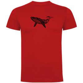 Camiseta De Manga Curta Whale Tribal 2XL Red