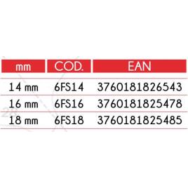 Epsealon Firestorm 14 Mm Pair 24 cm Red / Black