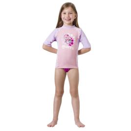 Camiseta Manga Curta Rash Guard XL Purple / Pink / White