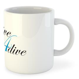 Kruskis Caneca Live 4 Dive 325ml One Size White