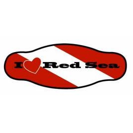 Neoprene Mask Strap Double Layer One Size Red Sea