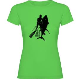 Kruskis Camiseta De Manga Curta Blue Water Hunting S Light Green