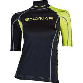 Camiseta Feminina De Manga Curta Rash Guard XS Black