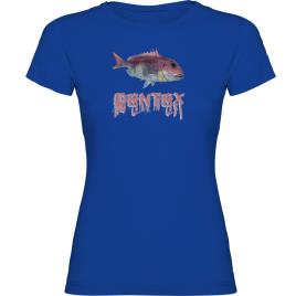 Camiseta De Manga Curta Dentex M Royal Blue