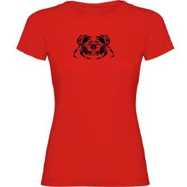 Camiseta De Manga Curta Crab Tribal M Red