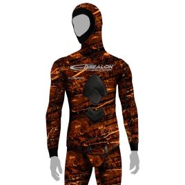Epsealon Jaqueta De Caça Submarina Brown Fusion 7 Milímetros S Brown