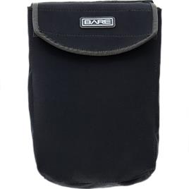 Expandable Neoprene Pocket With Flap One Size Black