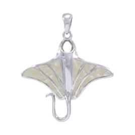 Manta Ray Pendant One Size Madre Perla