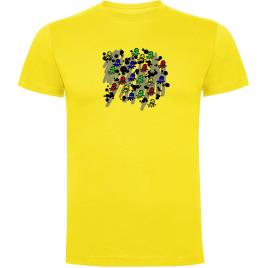 Camiseta De Manga Curta Mad Octopus 2XL Lemon Yellow