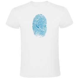 Camiseta De Manga Curta Spearfisher Fingerprint XL White