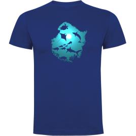 Camiseta De Manga Curta Underwater Dream M Royal Blue