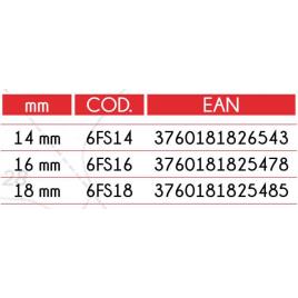 Epsealon Firestorm 18 Mm Pair 22 cm Red / Black