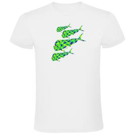 Camiseta De Manga Curta Dorado M White