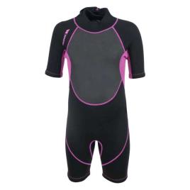 Shorty Júnior Scubadive 3 Milímetros 11-12 Years Black / Pink