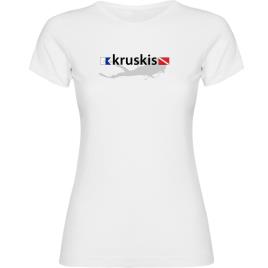 Camiseta De Manga Curta Diver Flags XL White