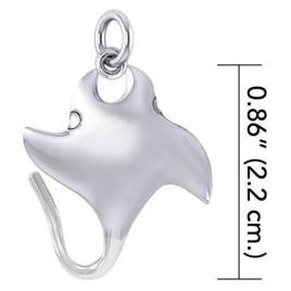 Dive Silver Manta Little Pendant One Size Silver