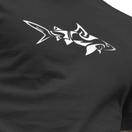 Kruskis Camiseta De Manga Curta Shark Tribal 3XL Dark Grey