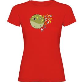Camiseta De Manga Curta Fugu XL Red