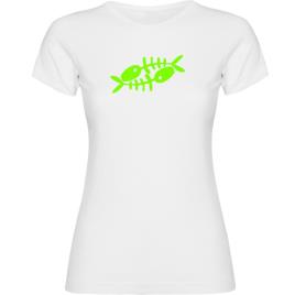 Camiseta De Manga Curta Fishbones 2XL White